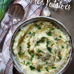Garlic And Leek Mashed Potatoes