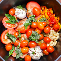 Hidden White Bean Tomato Soup