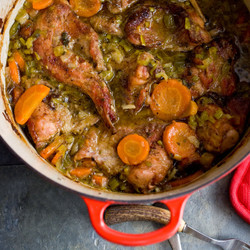 Mustardy Braised Rabbit With Carrots