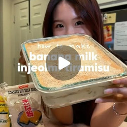 Banana Milk Injeolmi Tiramisu