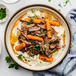 Slow Cooker Garlic Herb Pot Roast
