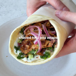 Shaved Tofu Pita