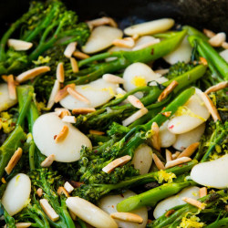 Recipe: Broccolini With Butter Beans