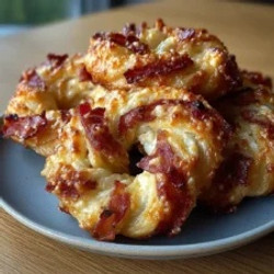 Cottage Cheese Bacon Cheddar Soft Twists — Zero-dough Melt Pull