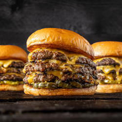 Flat Top Smashed Cheeseburger