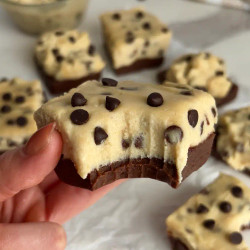 Protein Packed Cookie Dough Brownies
