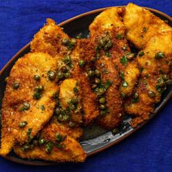 Chicken Piccata (fried Chicken Cutlets With Lemon-butter Pan Sauce)