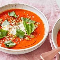 Roasted Red Pepper And Tomato Soup