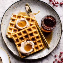 Crispy Belgian Waffles.