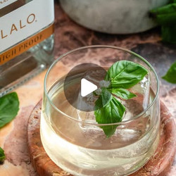 Lime Basil High Proof Tequila Old Fashioned