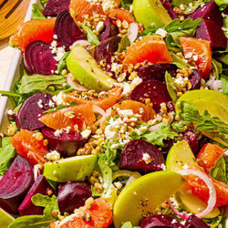 Beet Salad With Orange, Arugula, And Feta