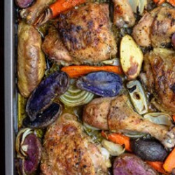 Rosemary Roasted Chicken Recipe With Vegetables
