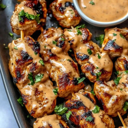 Crispy Bang Bang Chicken Skewers
