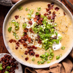 Easy Spicy Baked Potato Soup