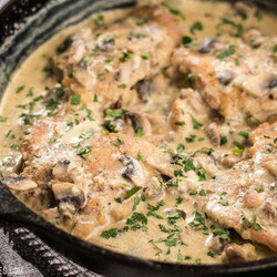 Creamy Garlic Mushroom Chicken