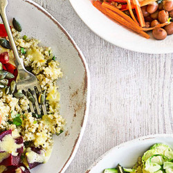 Buddha Bowls With Shredded Sprouts
