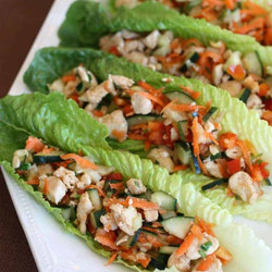 Spicy Chicken Lettuce Wraps