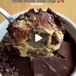 Brownie Batter And Cookie Dough Dessert