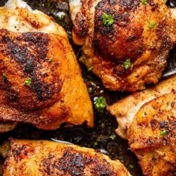 Pan-roasted Chicken Thighs (bone-in)