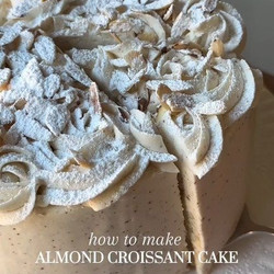 Almond Croissant Cake