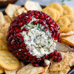 Pomegranate White Cheddar Cheese Ball