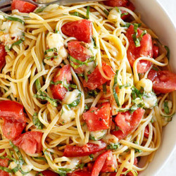 Linguine With Tomatoes Basil And Brie