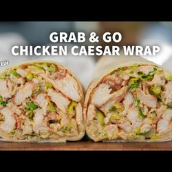 High Protein Chicken Caesar Wraps