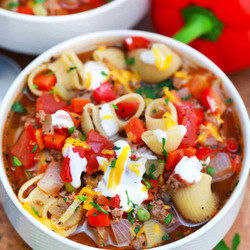 Beef And Macaroni Soup