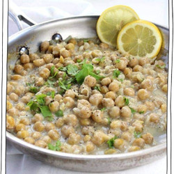 Creamy Lemon Pepper Chickpeas