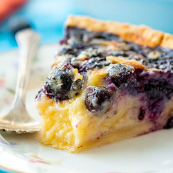 Buttermilk Blueberry Custard Pie Recipe