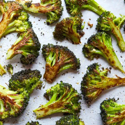 Roasted Broccoli with Vinegar Mustard Glaze