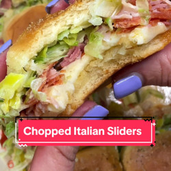 Chopped Italian Sliders