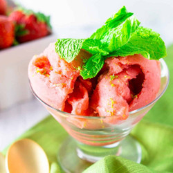 Strawberry Mojito Sorbet