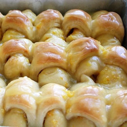 Orange Rolls With Sour Cream Butter Glaze