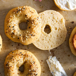 Cottage Cheese Bagels Recipe. /  Food Dolls