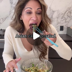 Hot oil Cabbage Salad