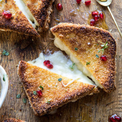 Mini Mozzarella In Carrozza With Pomegranate Honey