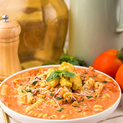 Crockpot Chicken Parmesan Soup