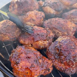 Honey Chipotle Grilled Chicken Thighs