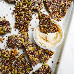 Easy Flax Seed Crackers