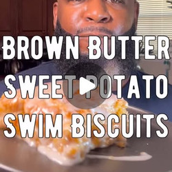 Brown Butter Sweet Potato Swim Biscuits