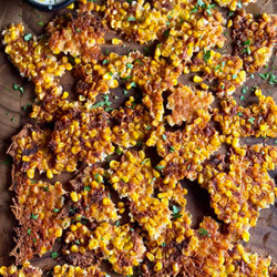 2 Ingredient Parmesan Corn Chips