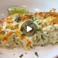 Creamy Salsa Verde Chicken Enchiladas