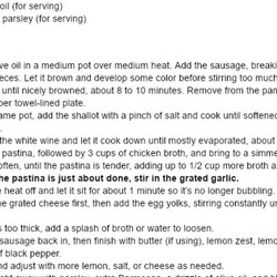 Creamy Pecorino Pastina