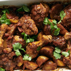 Braised Chicken With Tomatoes And Potatoes