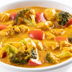 Leckeres Low Carb Hähnchen Curry