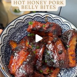 Hot Honey Pork Belly Bites - Bbq X Slow Cooker
