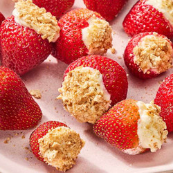 Cheesecake-stuffed Strawberries