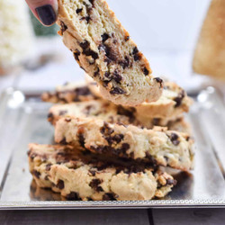 Chocolate Chip Biscotti- With Sourdough Discard!