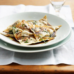 Beef Cheek Ravioli With Mandarin Mustard Fruits